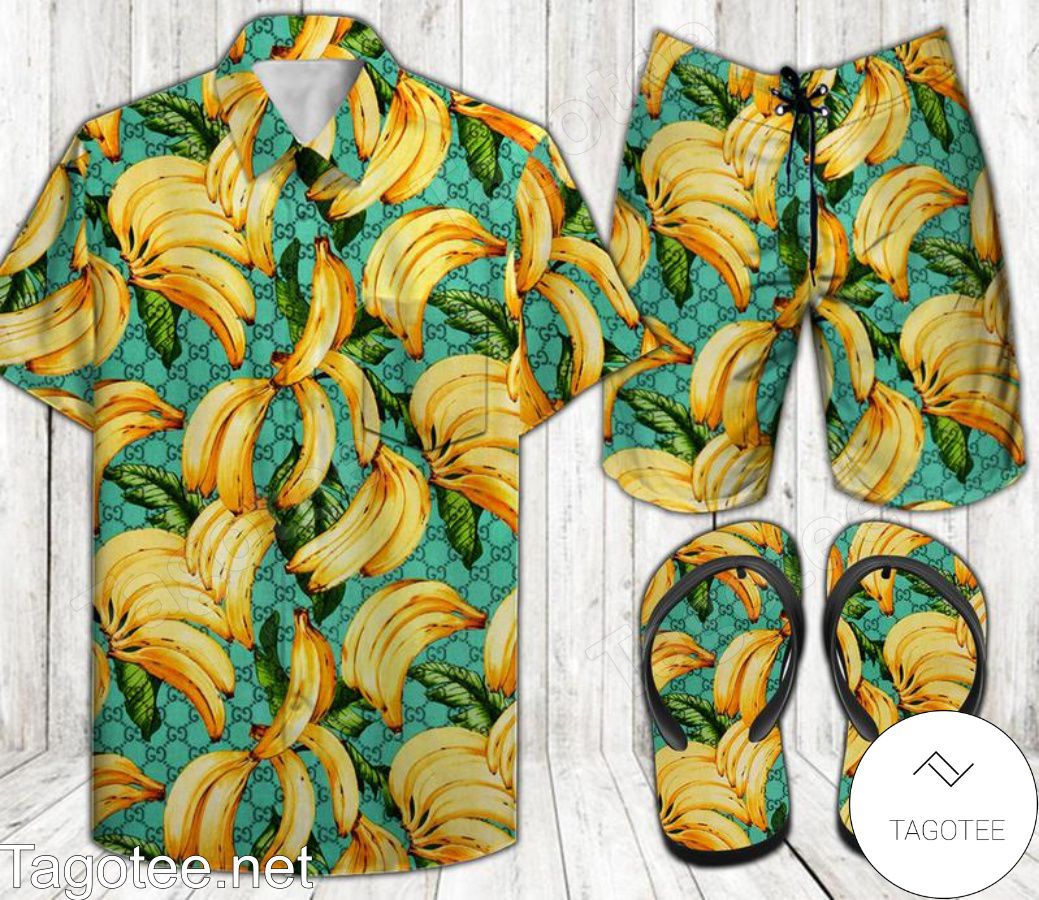 Louis vuitton combo hawaiian shirt, beach shorts flip flops luxury