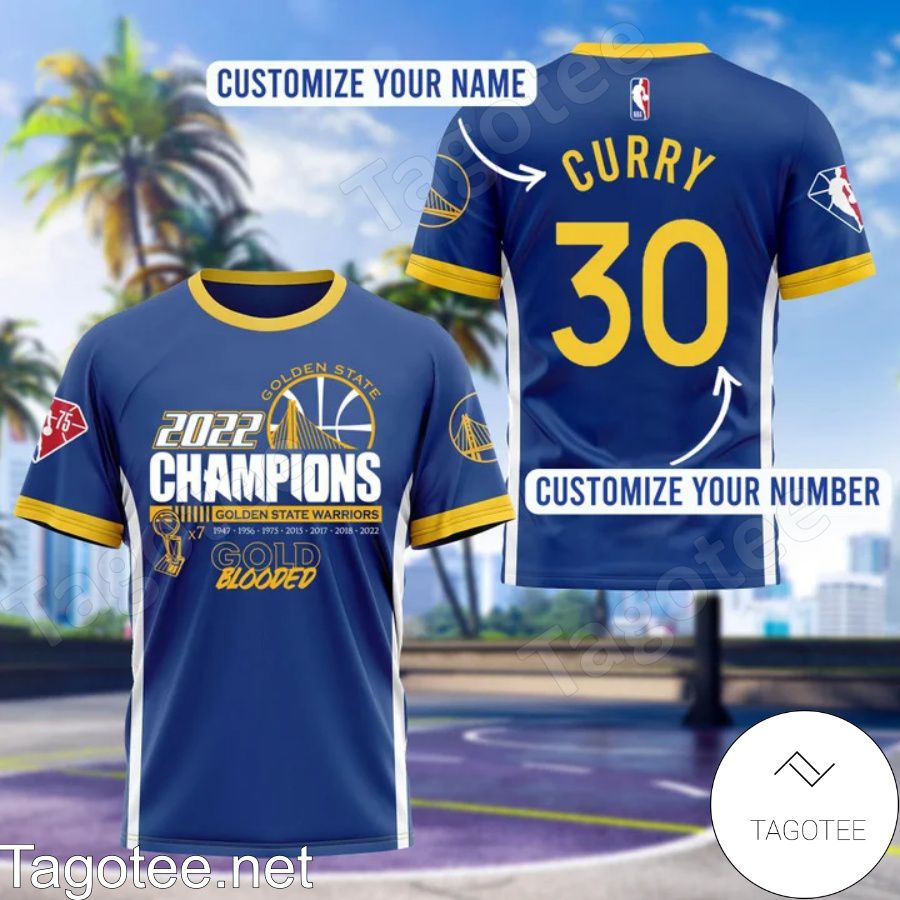 Personalized Golden State Warriors 7 Times Champions Gold Blooded 3D Shirt,  Hoodie, Sweatshirt - Tagotee