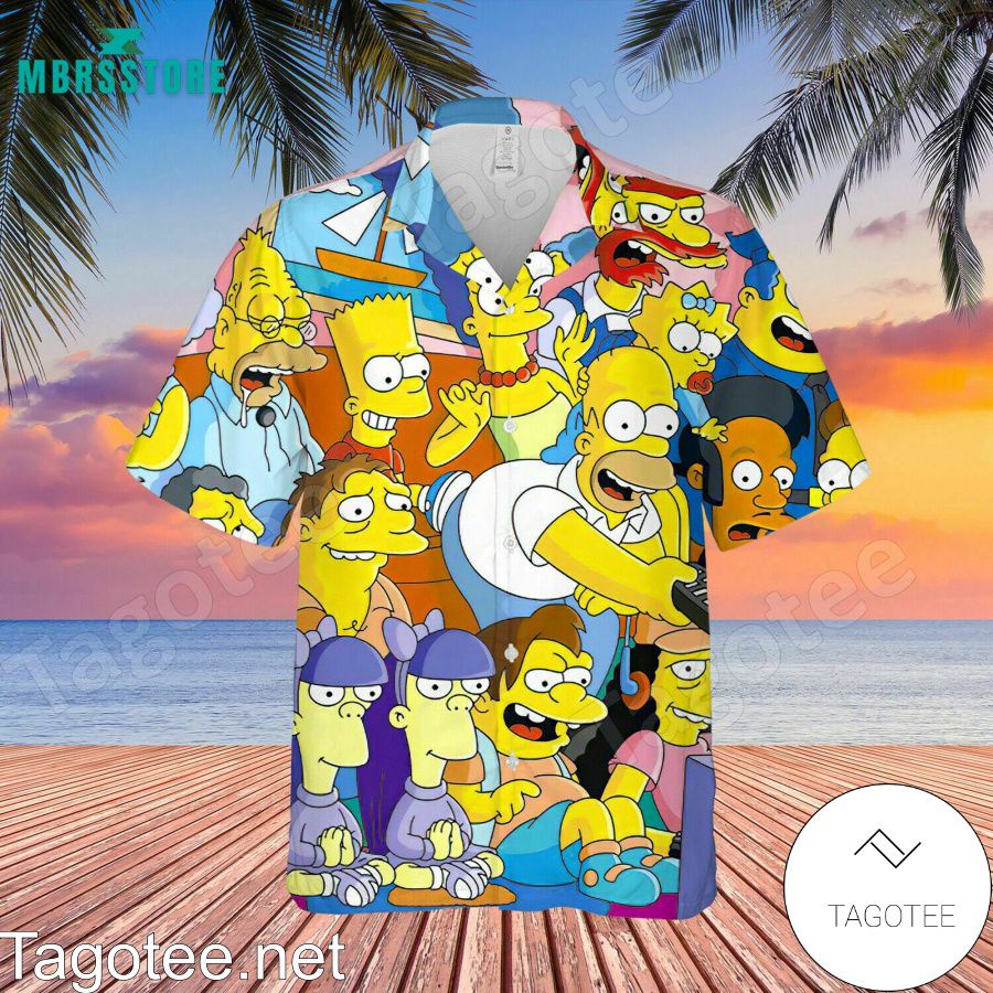 3d The Simpsons Unisex, Hawaiian Shirt