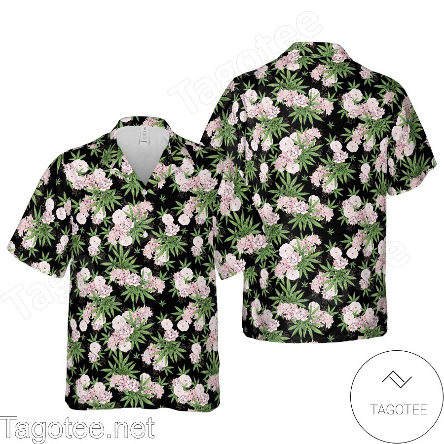 420 Weed Button Up Hawaiian Shirt