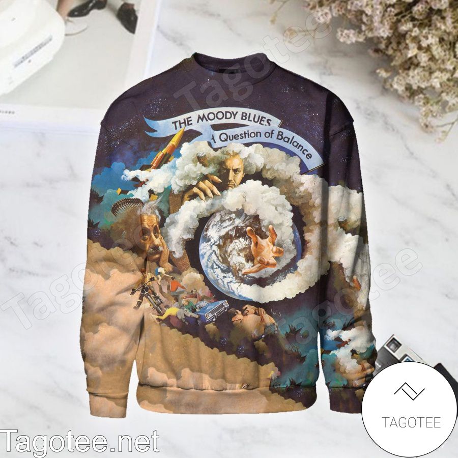 A Question Of Balance Album Cover By The Moody Blues Long Sleeve Shirt