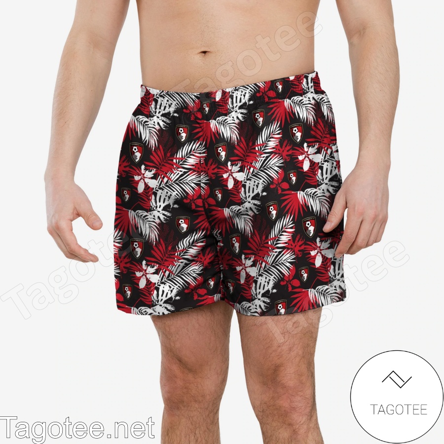 AFC Bournemouth FC Floral c Beach Shorts