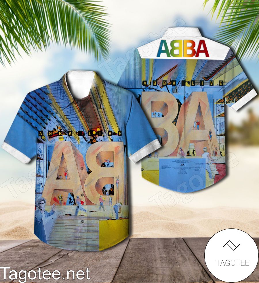 Abba Live Album Cover Hawaiian Shirt