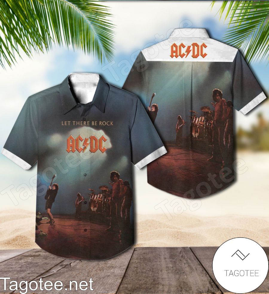 Ac Dc Let There Be Rock Album Cover Style 2 Hawaiian Shirt