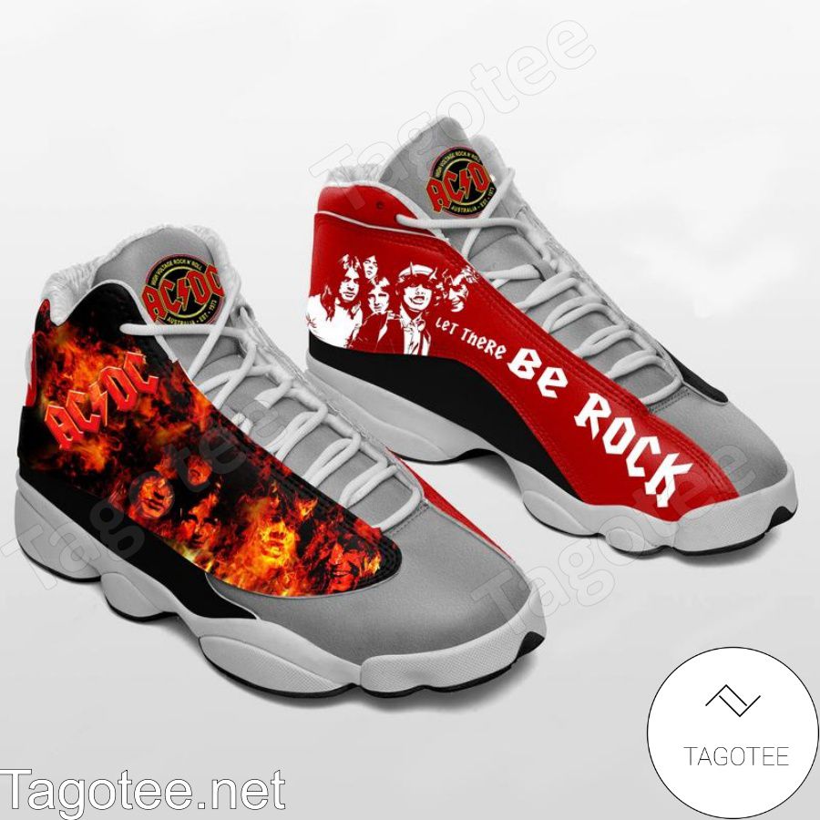 Acdc Rock Band Let There Be Rock Air Jordan 13 Shoes