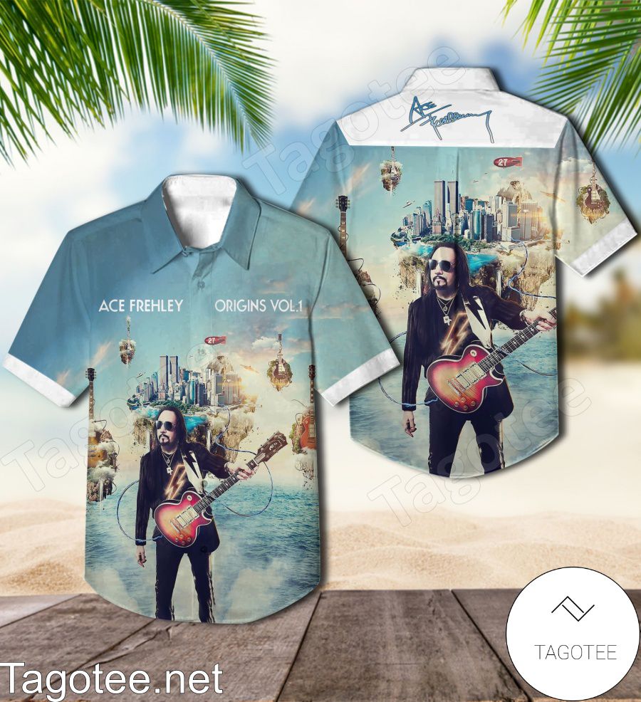 Ace Frehley Origins Vol. 1 Album Cover Hawaiian Shirt