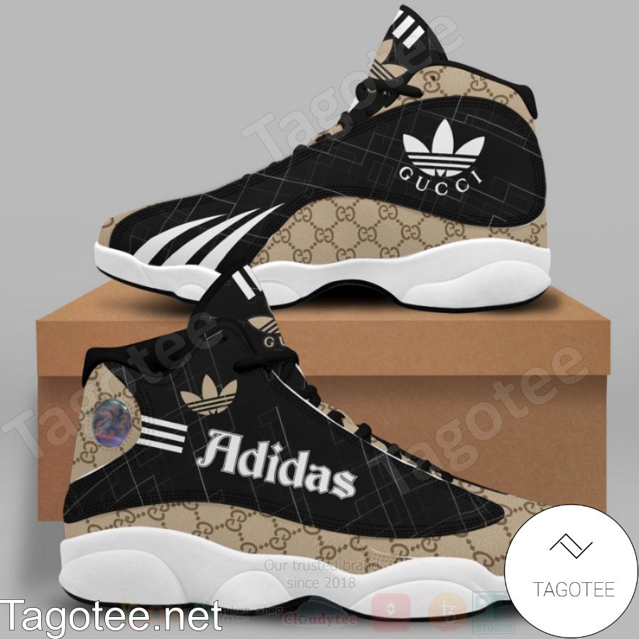 Adidas White Brown Air Jordan 13 Shoes