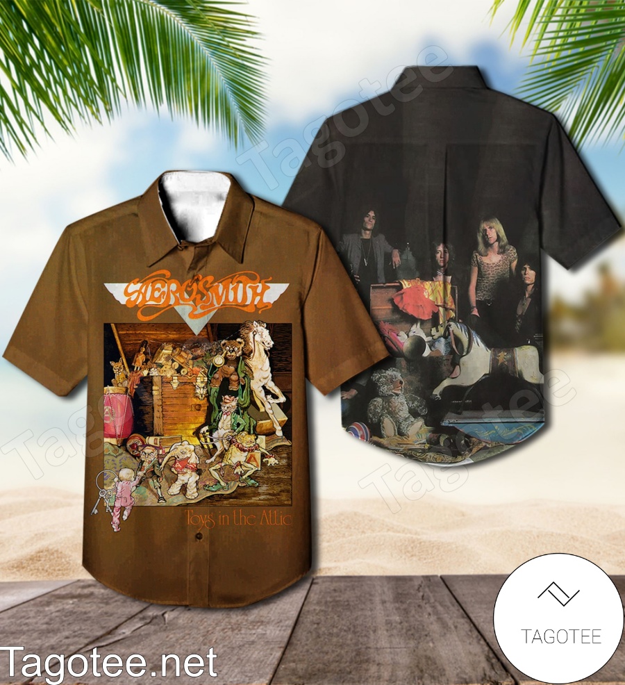 Aerosmith Toys In The Attic Album Cover Hawaiian Shirt