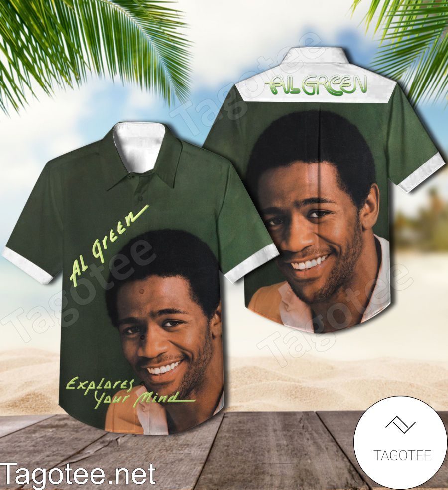 Al Green Explores Your Mind Album Cover Green Hawaiian Shirt