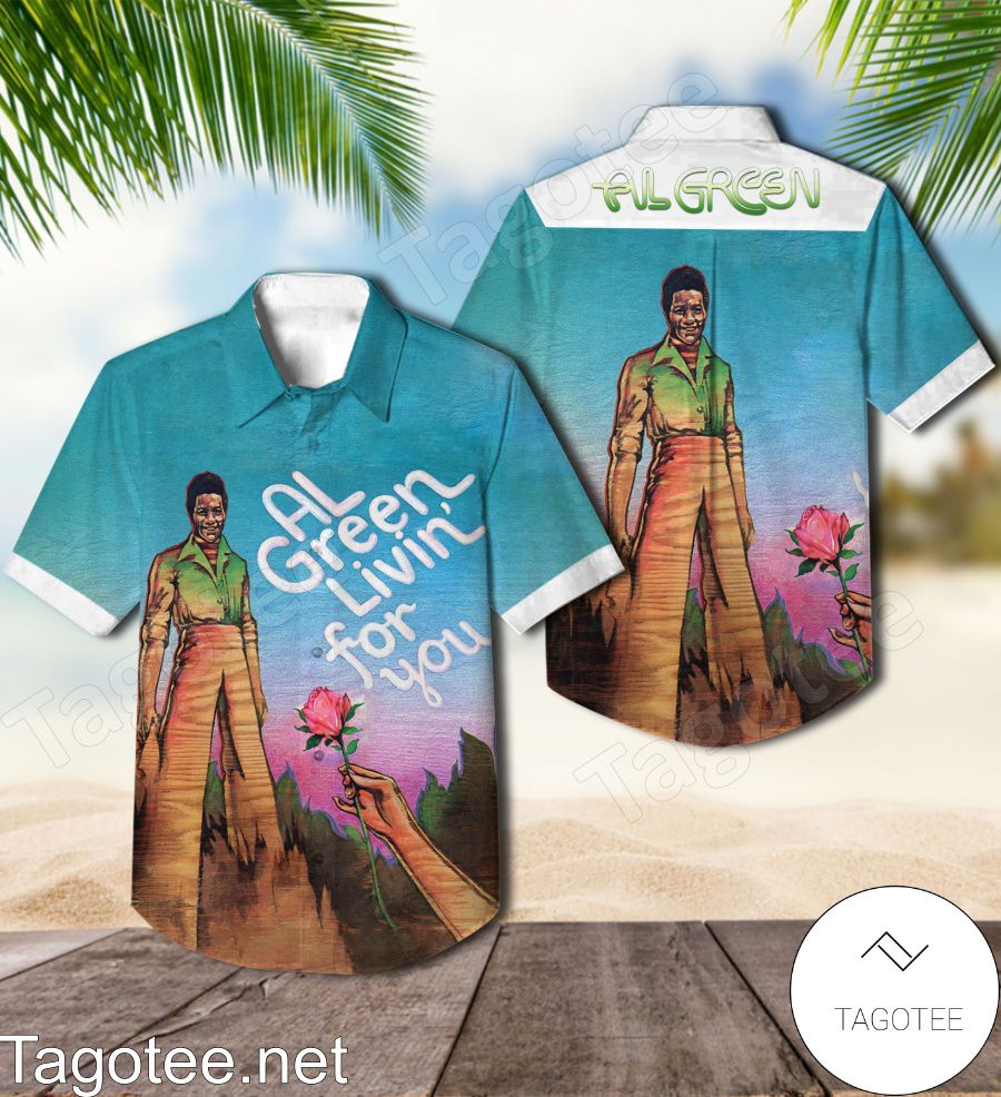 Al Green Livin' For You Album Cover Hawaiian Shirt