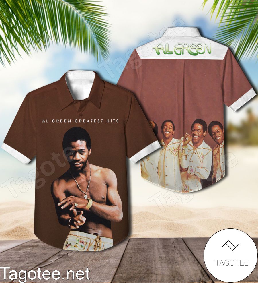 Al Green's Greatest Hits Album Cover Hawaiian Shirt