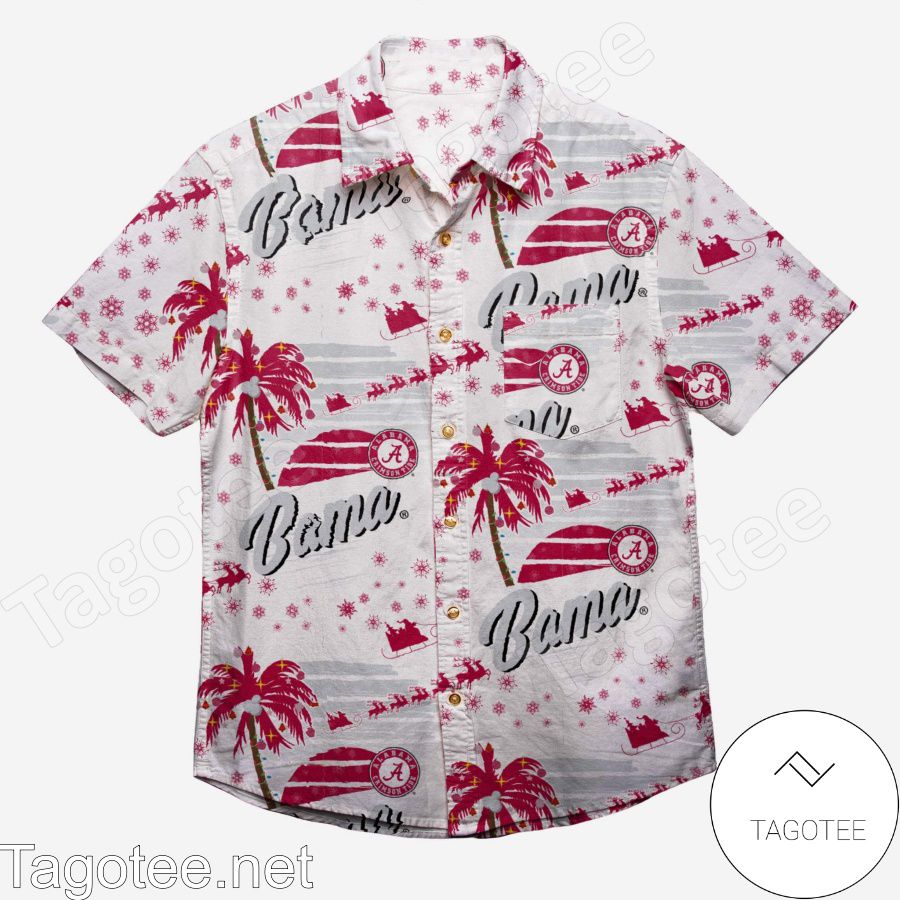 Alabama Crimson Tide Winter Tropical Hawaiian Shirt a