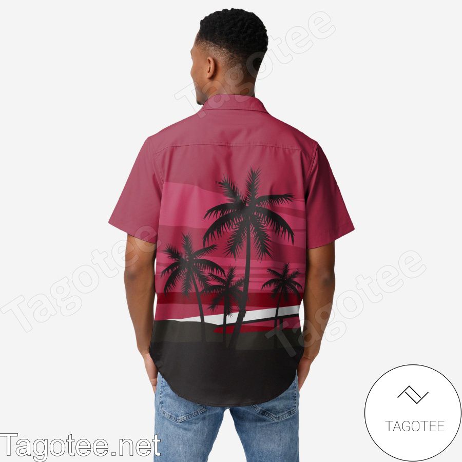 Arizona Cardinals Tropical Sunset Hawaiian Shirt a