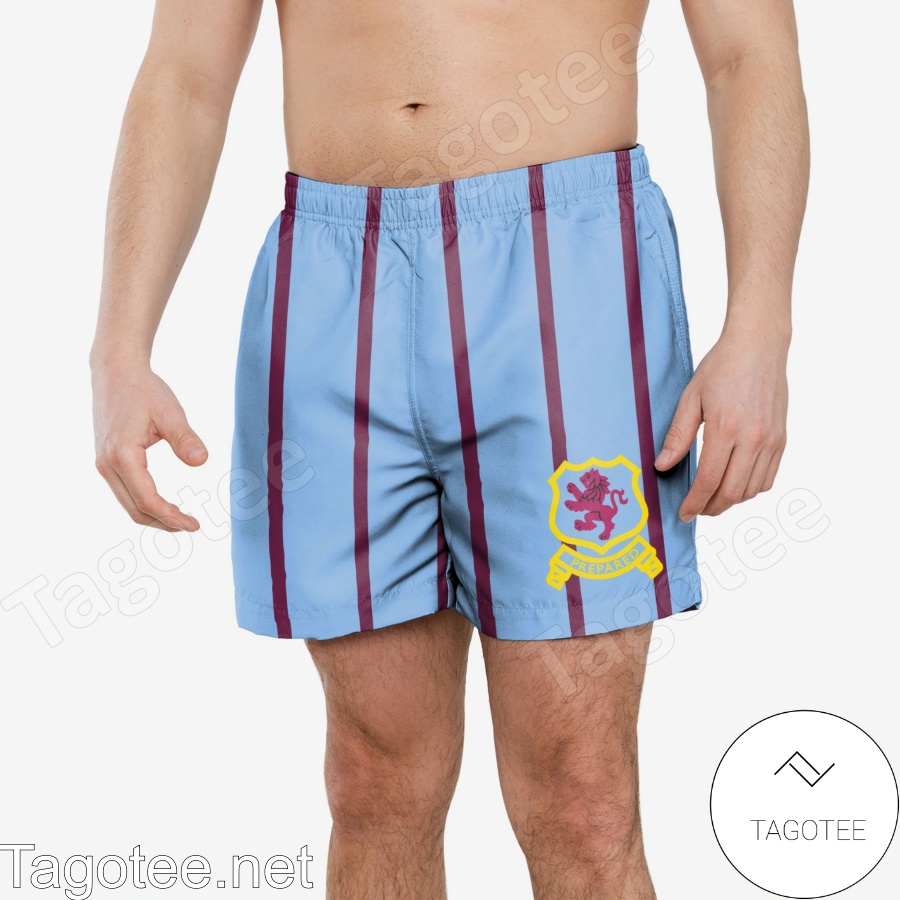 Aston Villa FC Retro Kit Beach Shorts