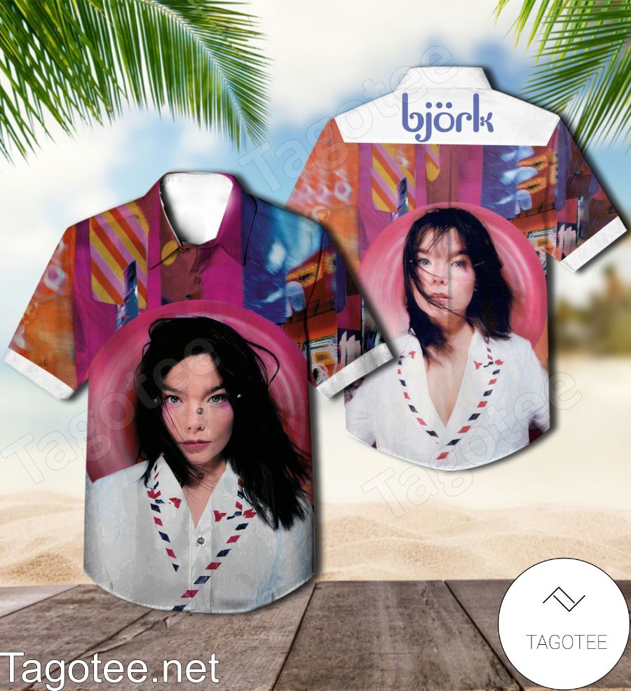 Björk Post Album Cover Hawaiian Shirt