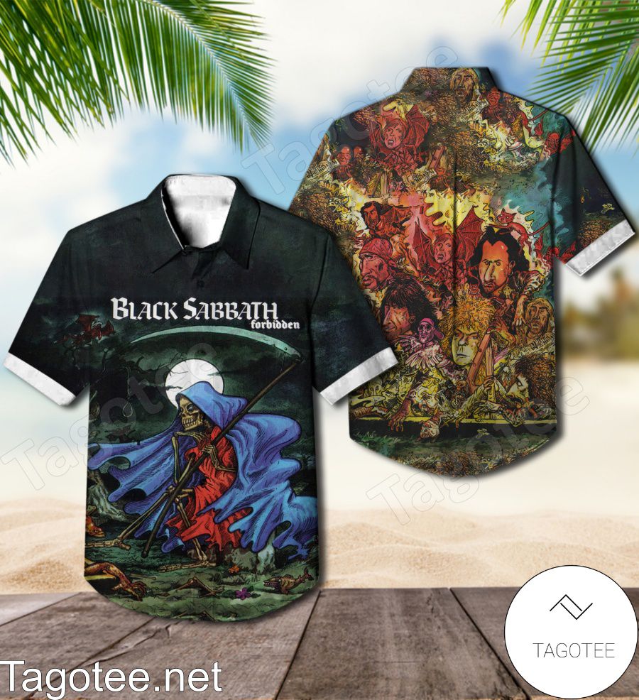 Black Sabbath Forbidden Album Cover Style 2 Hawaiian Shirt