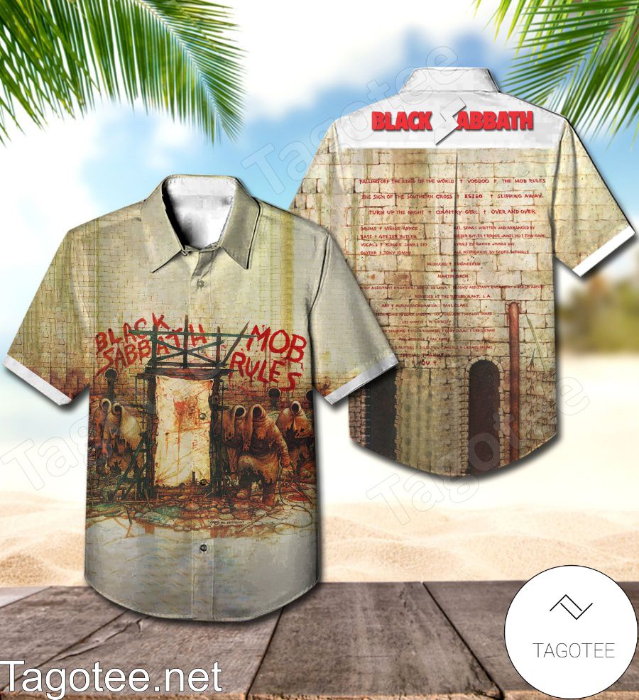 Black Sabbath Mob Rules Album Cover Style 2 Hawaiian Shirt