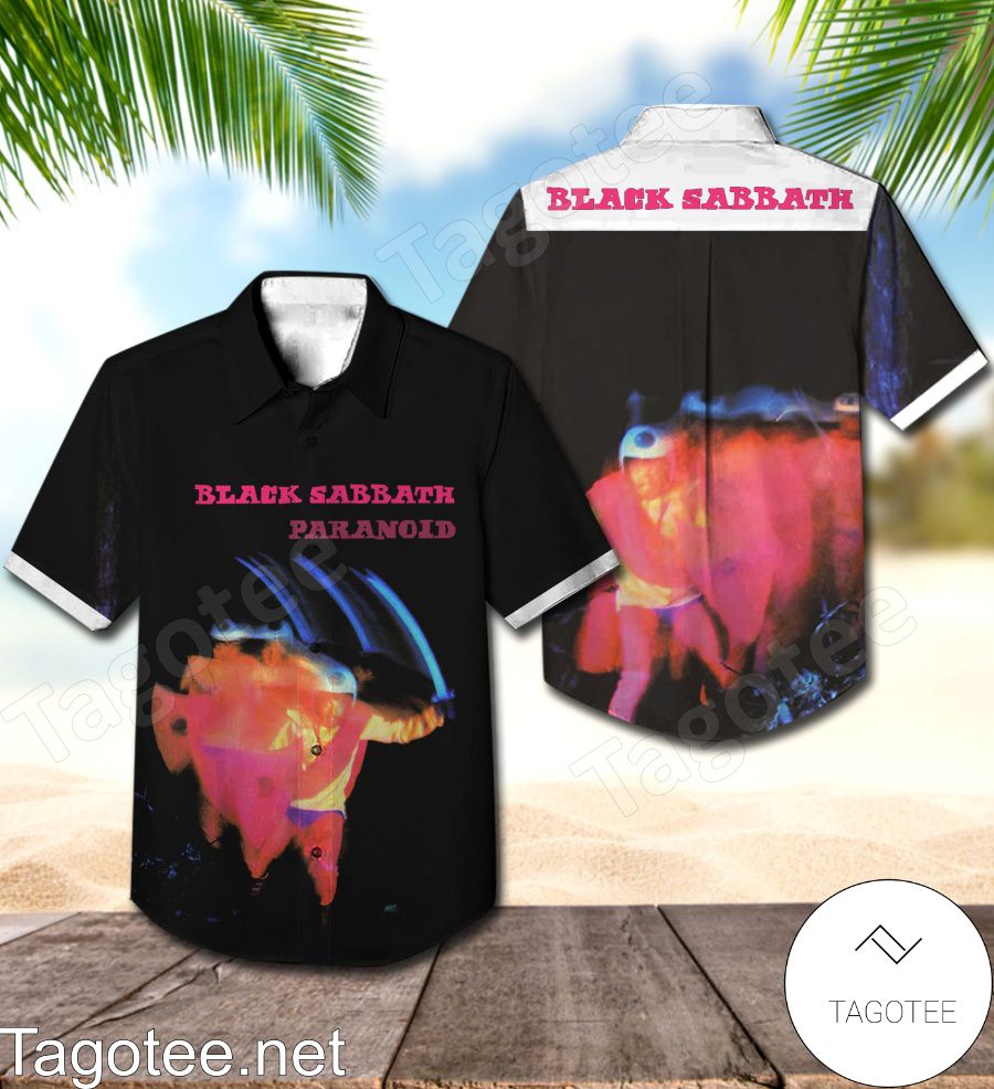 Black Sabbath Paranoid Album Cover Style 2 Hawaiian Shirt