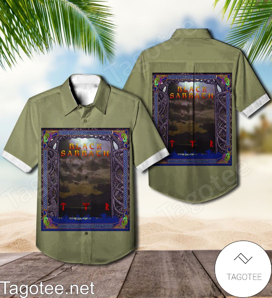 Black Sabbath Tyr Album Cover Hawaiian Shirt