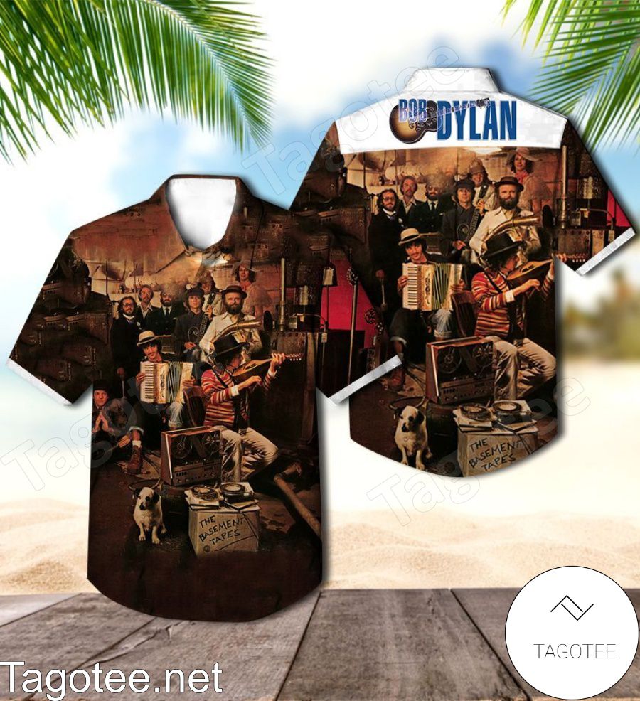 Bob Dylan And The Band The Basement Tapes Album Cover Hawaiian Shirt