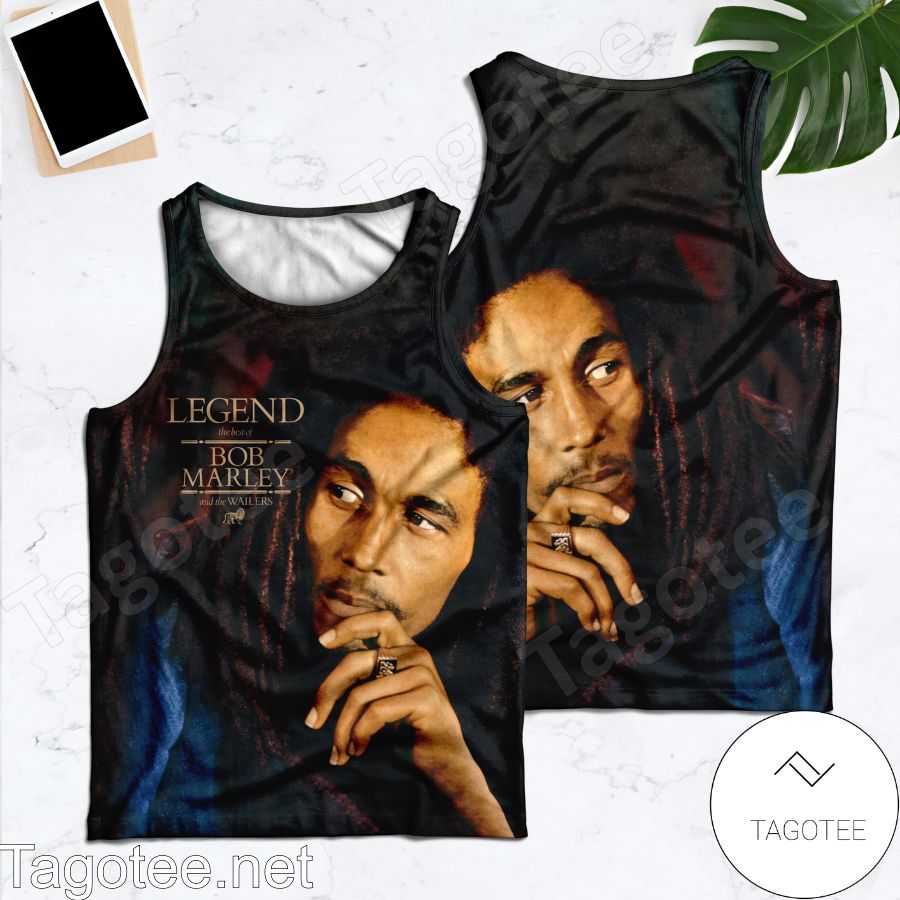 Bob Marley And The Wailers Legend Compilation Album Cover Tank Top