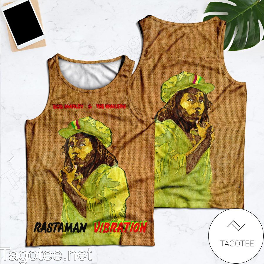 Bob Marley And The Wailers Rastaman Vibration Album Cover Tank Top