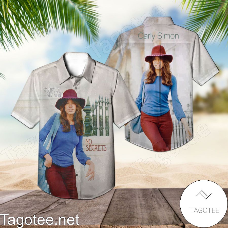 Carly Simon No Secrets Album Cover Hawaiian Shirt