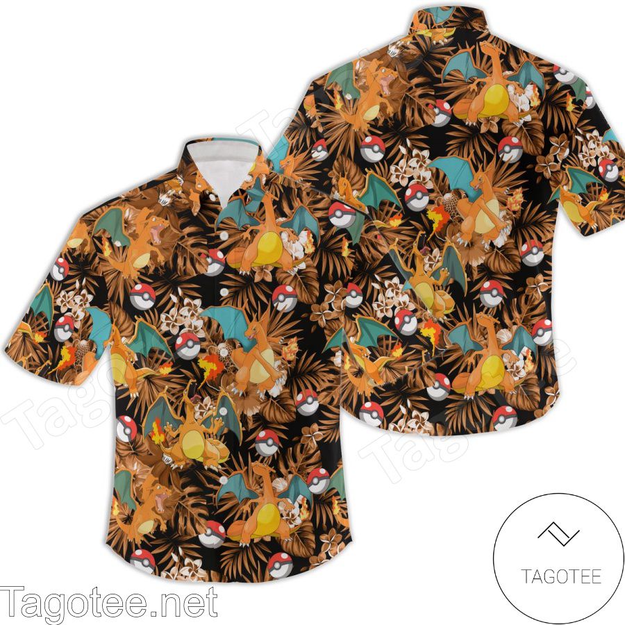 Charizard Pokemon Hawaiian Shirt