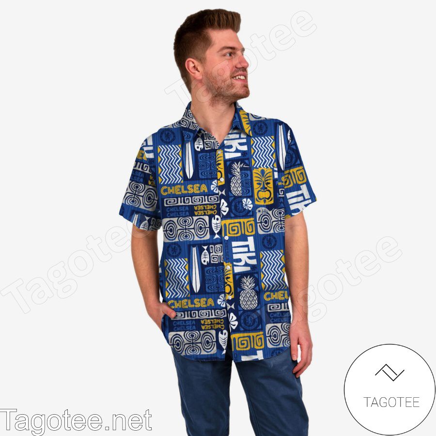 Chelsea FC Tiki Hawaiian Shirt