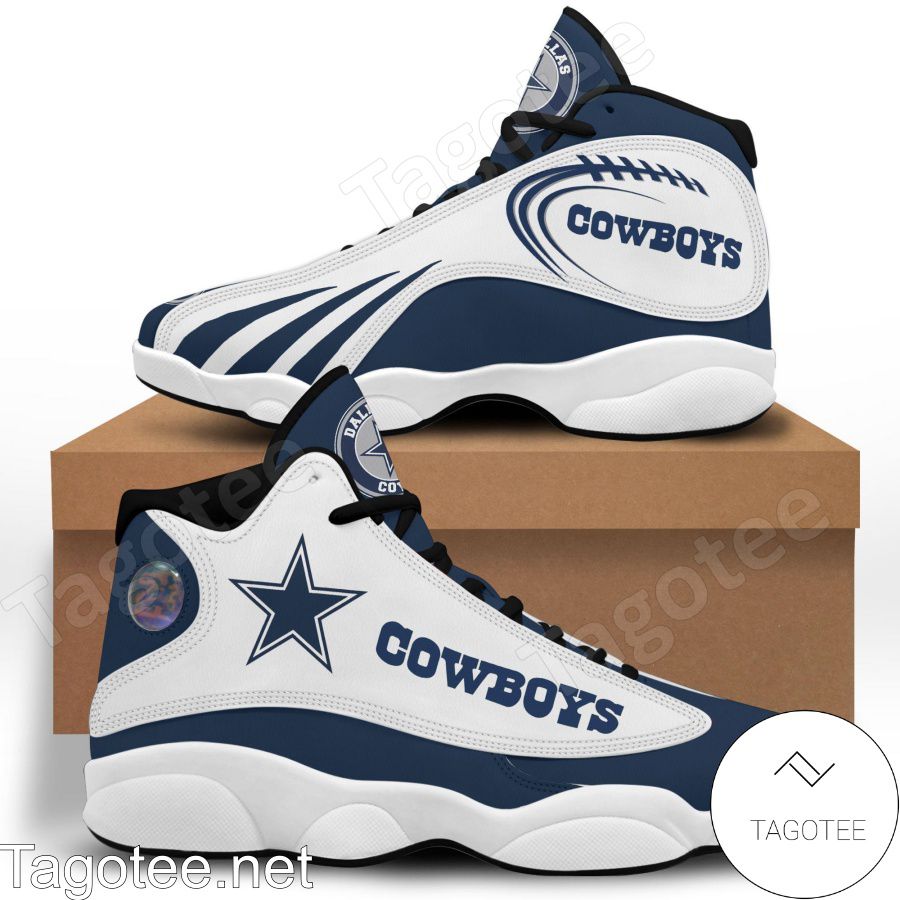 Personalized skull dallas cowboys nfl custom air jordan 13 shoes