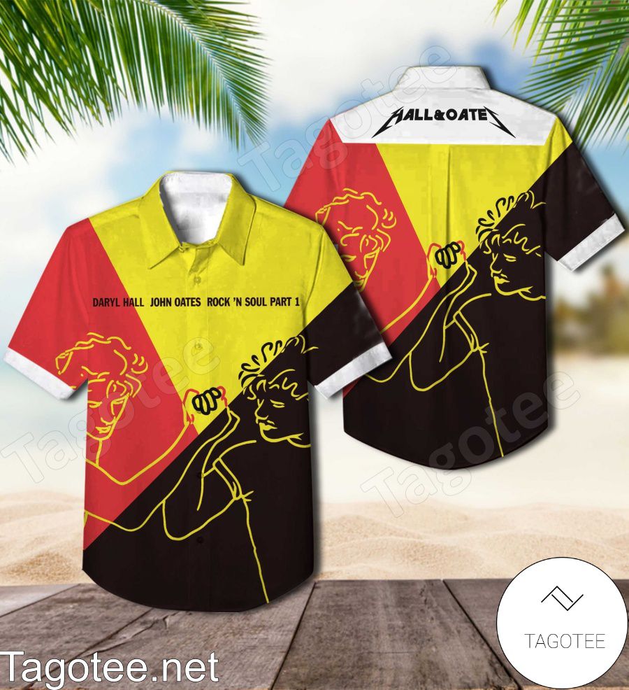 Daryl Hall And John Oates Rock 'n Soul Part 1 Album Cover Hawaiian Shirt