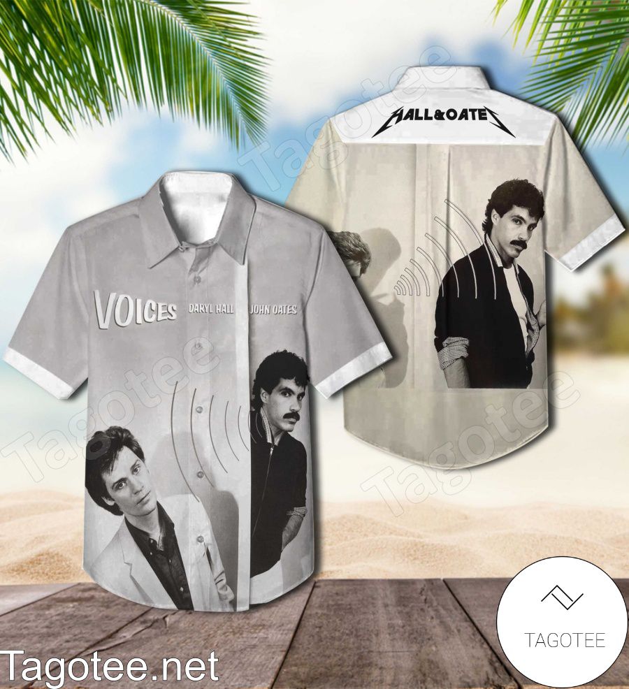 Daryl Hall And John Oates Voices Album Cover Hawaiian Shirt
