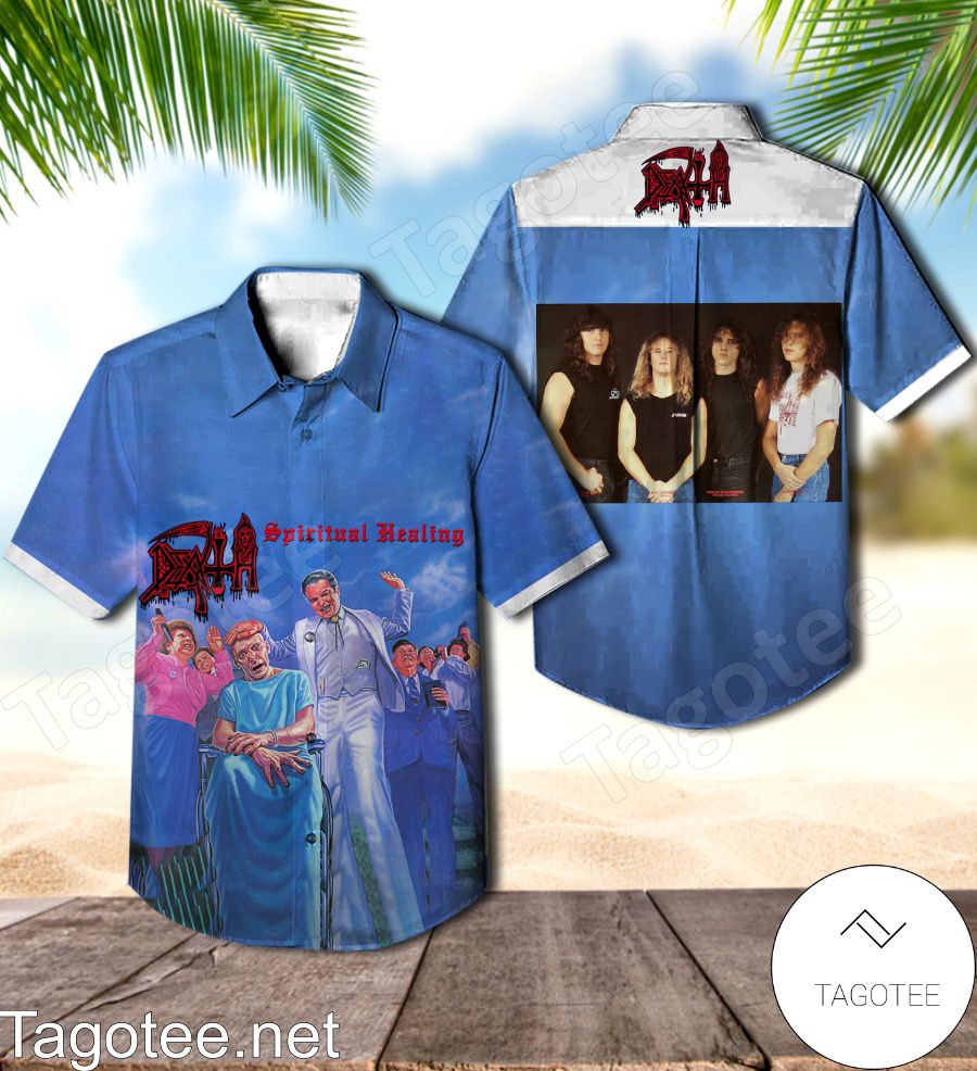 Death Spiritual Healing Album Cover Hawaiian Shirt