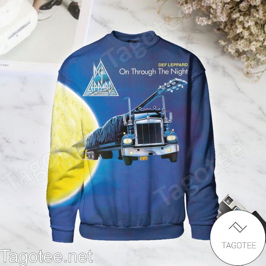 Def Leppard Dele On Through The Night Album Cover Long Sleeve Shirt