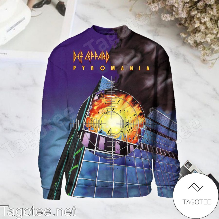 Def Leppard Pyromania Album Cover Long Sleeve Shirt