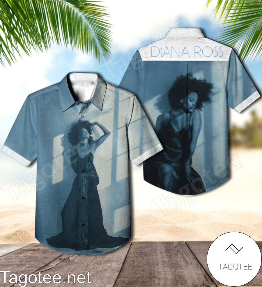 Diana Ross Blue Hawaiian Shirt