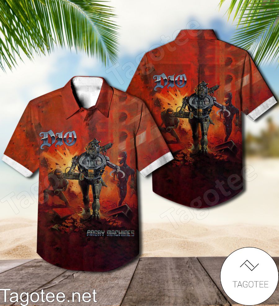 Dio Angry Machines Album Cover Hawaiian Shirt