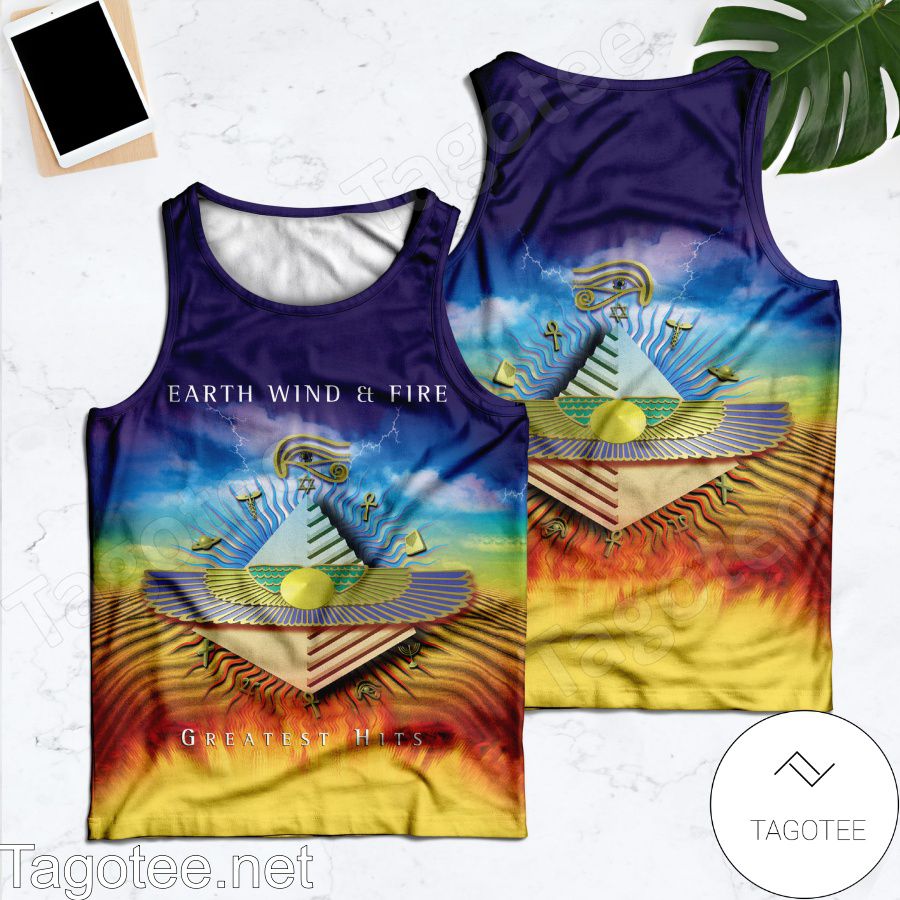 Earth, Wind And Fire Greatest Hits Album Cover Tank Top