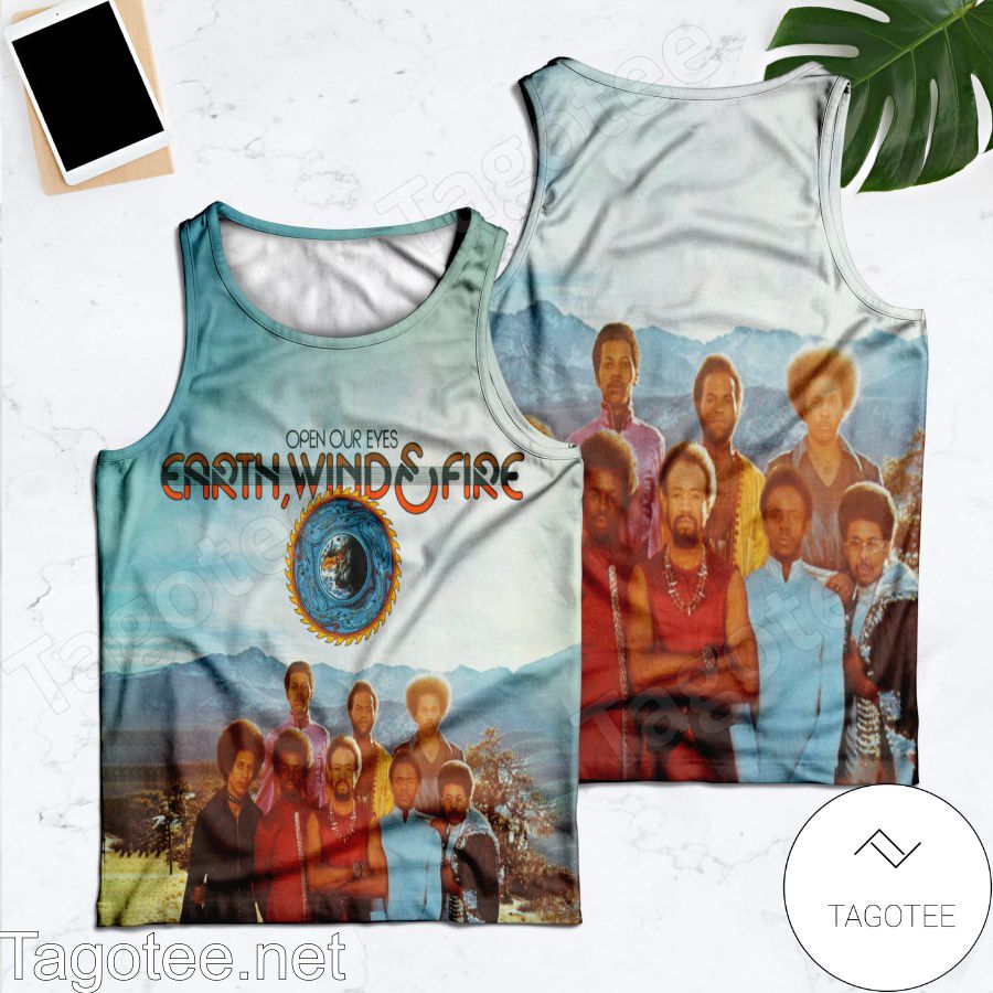 Earth, Wind And Fire Open Our Eyes Album Cover Tank Top