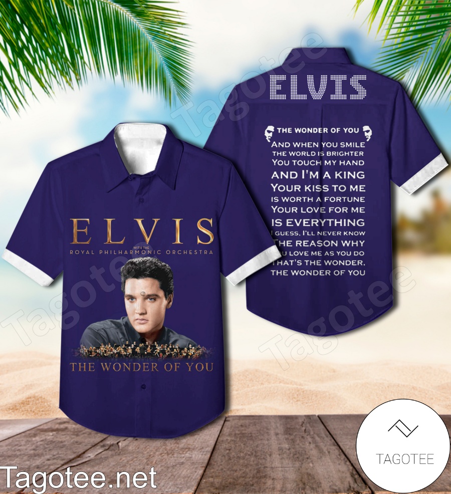 Elvis Presley And Royal Philharmonic Orchestra The Wonder Of You Compilation Album Hawaiian Shirt