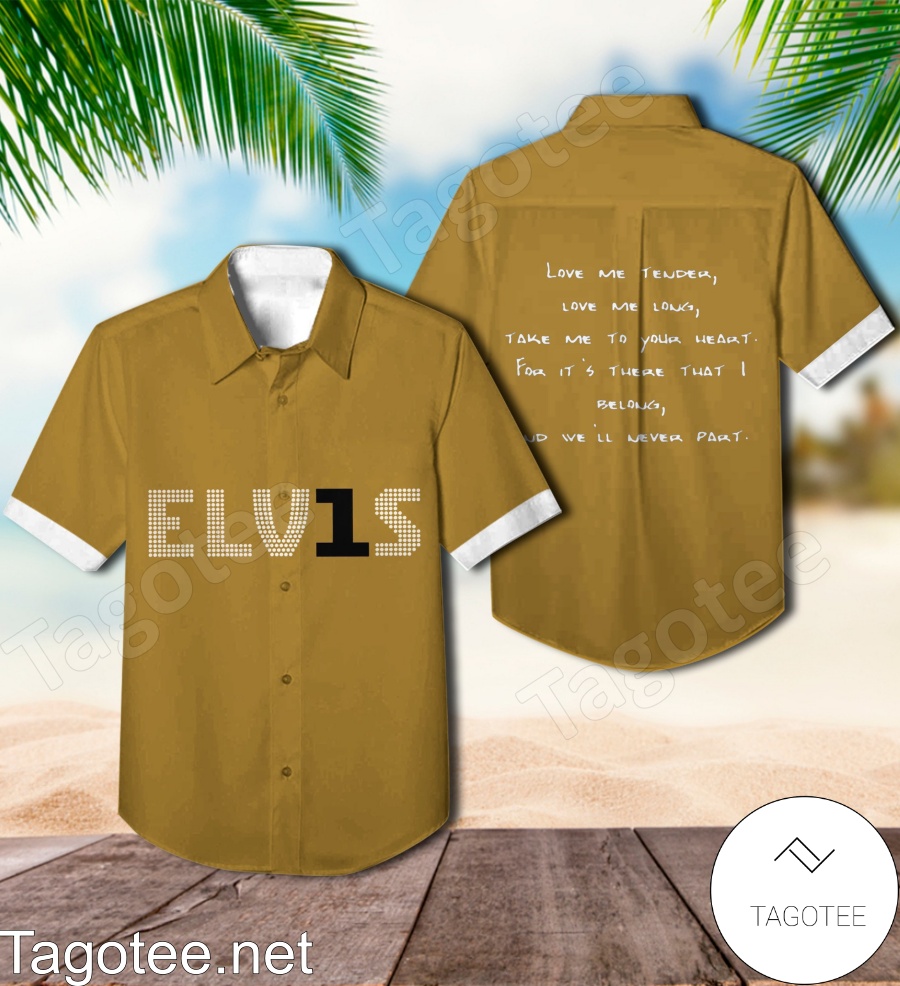 Elvis Presley Elv1s Album Cover Hawaiian Shirt