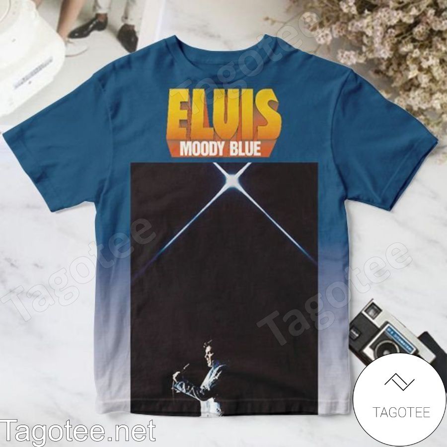 Elvis Presley Moody Blue Album Cover Shirt