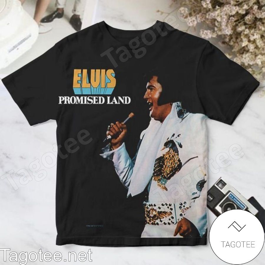 Elvis Presley Promised Land Album Cover Black Shirt