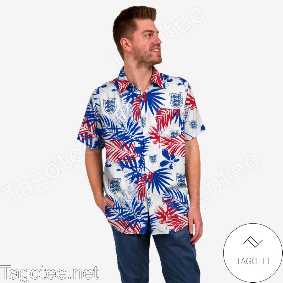 England 1982 Floral Hawaiian Shirt