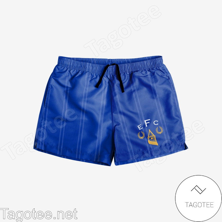 Everton FC Retro Kit b Beach Shorts