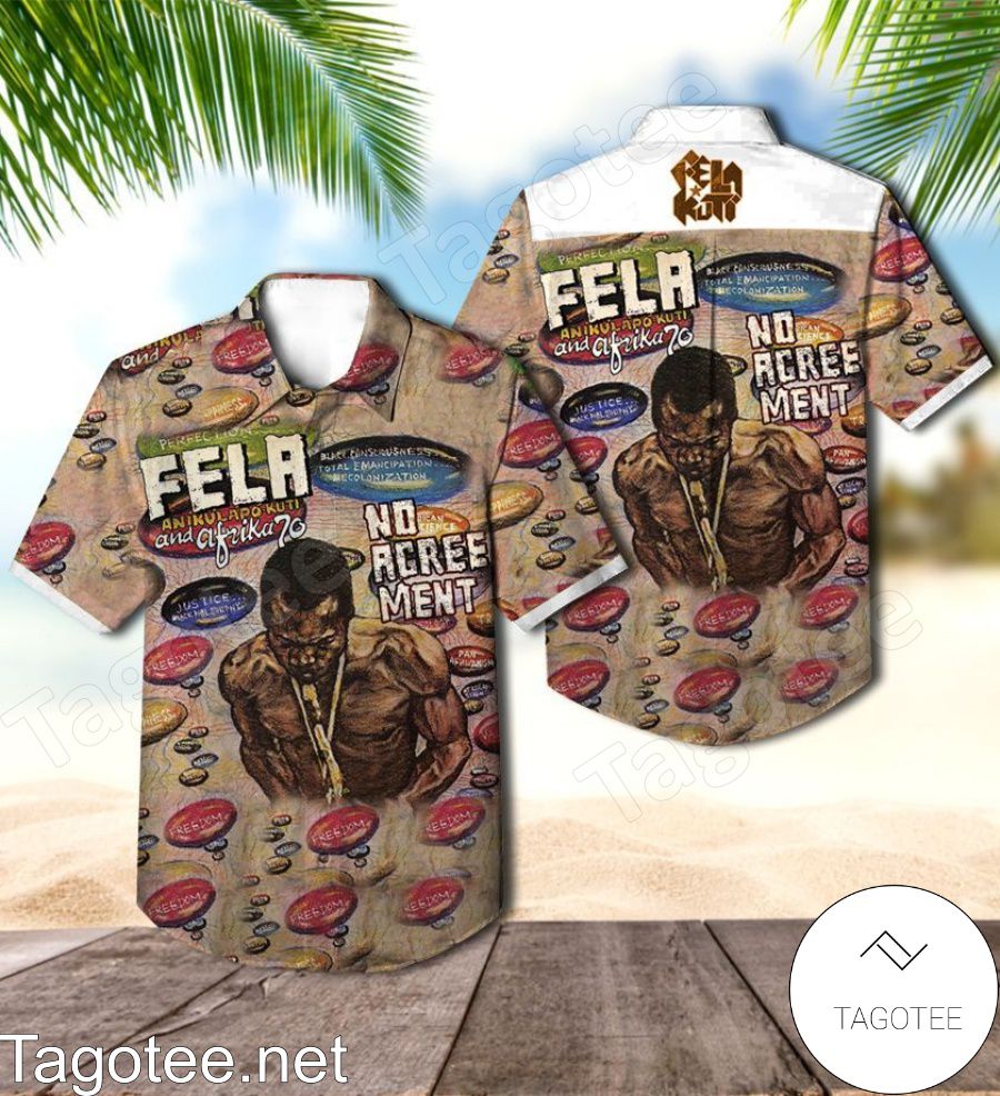 Fela Kuti And Afrika 70 No Agreement Album Cover Hawaiian Shirt