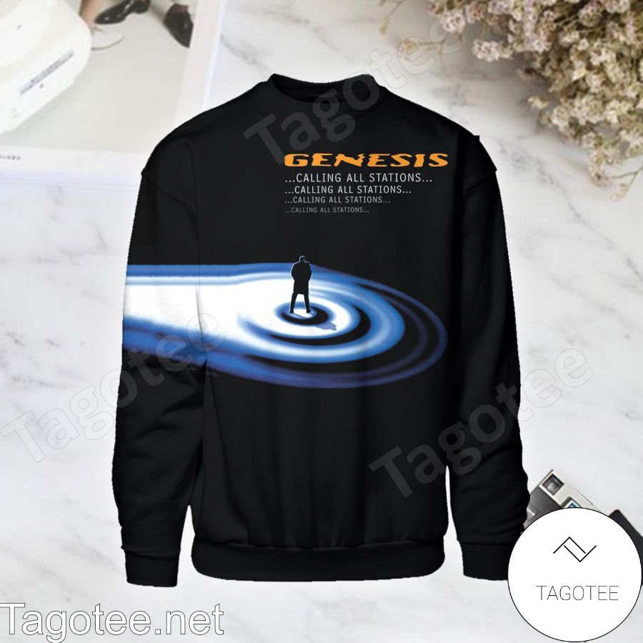 Genesis Calling All Stations Album Cover Long Sleeve Shirt
