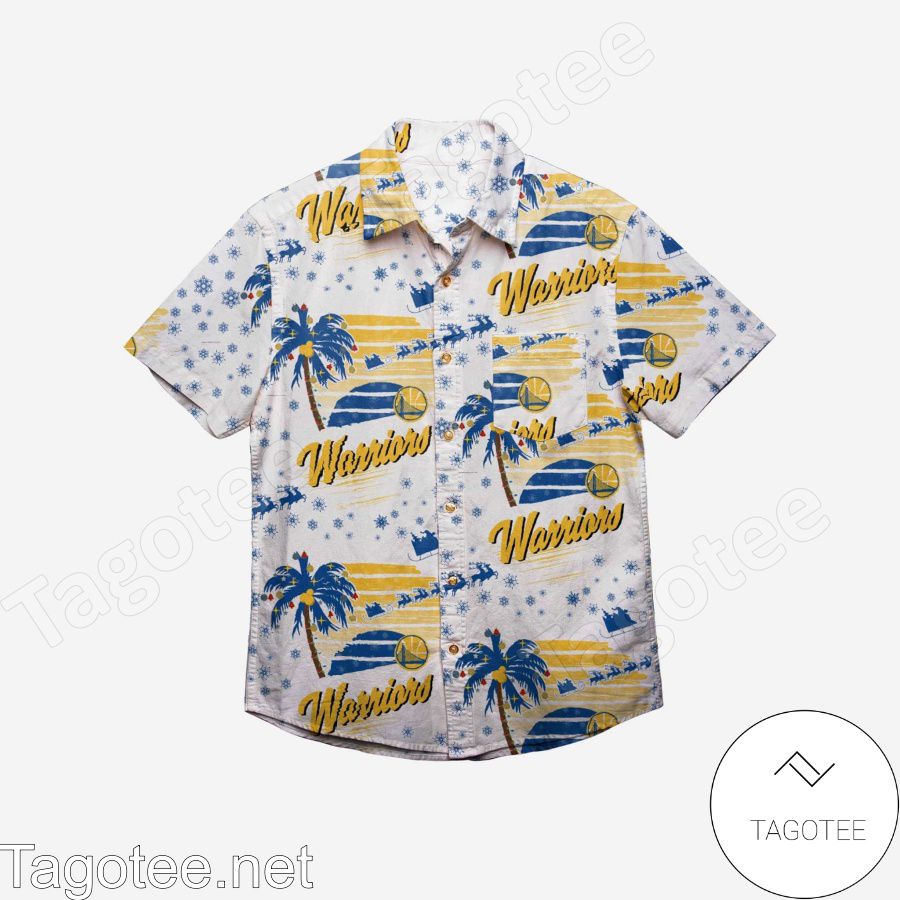 Golden State Warriors Winter Tropical Hawaiian Shirt a