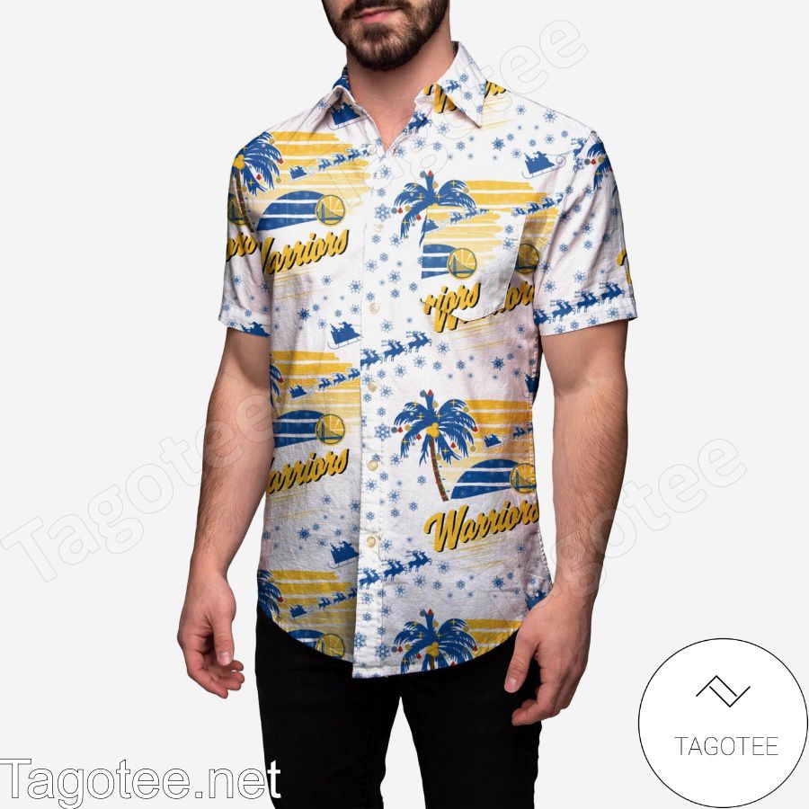Golden State Warriors Winter Tropical Hawaiian Shirt
