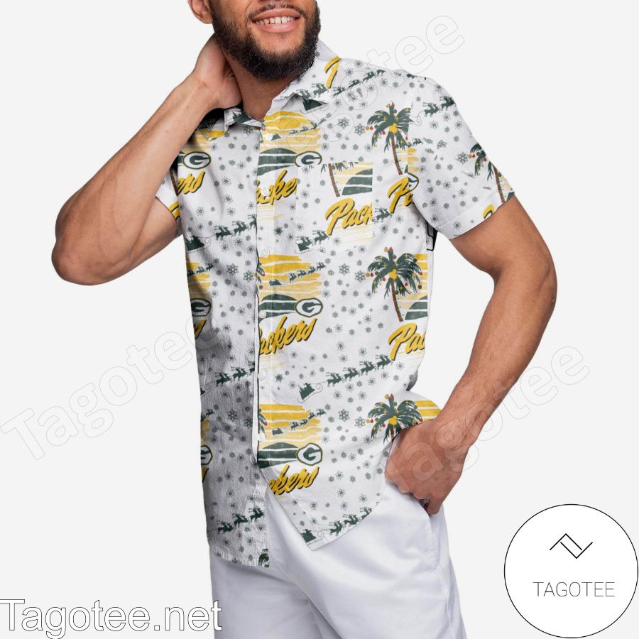 Green Bay Packers Winter Tropical Hawaiian Shirt